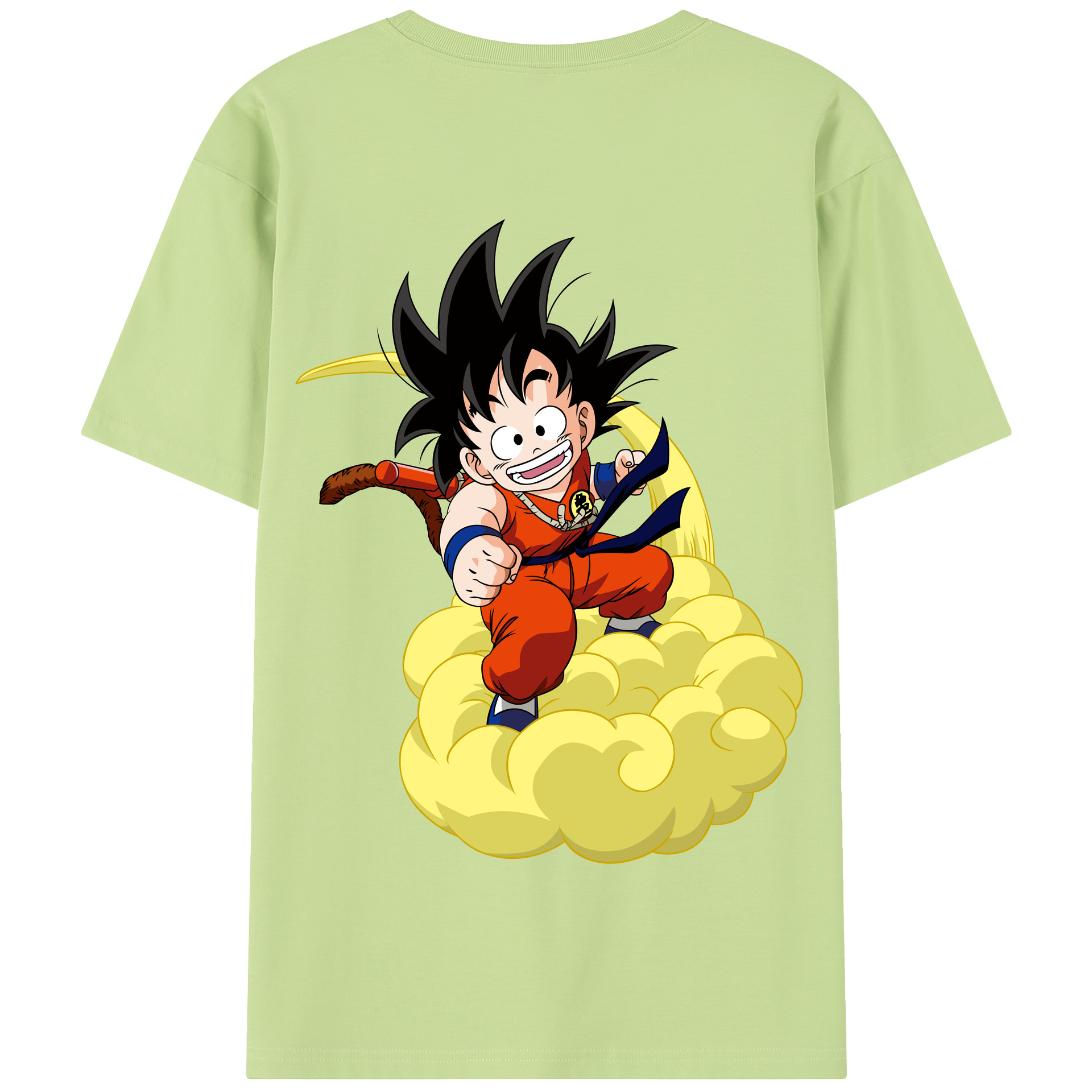 （画像用） ドラゴンボール 孫悟空（そん ごくう）Son Goku カカロット DRAGON BALL Kakarotto 綿100％半袖Tシャツ（背面プリント）